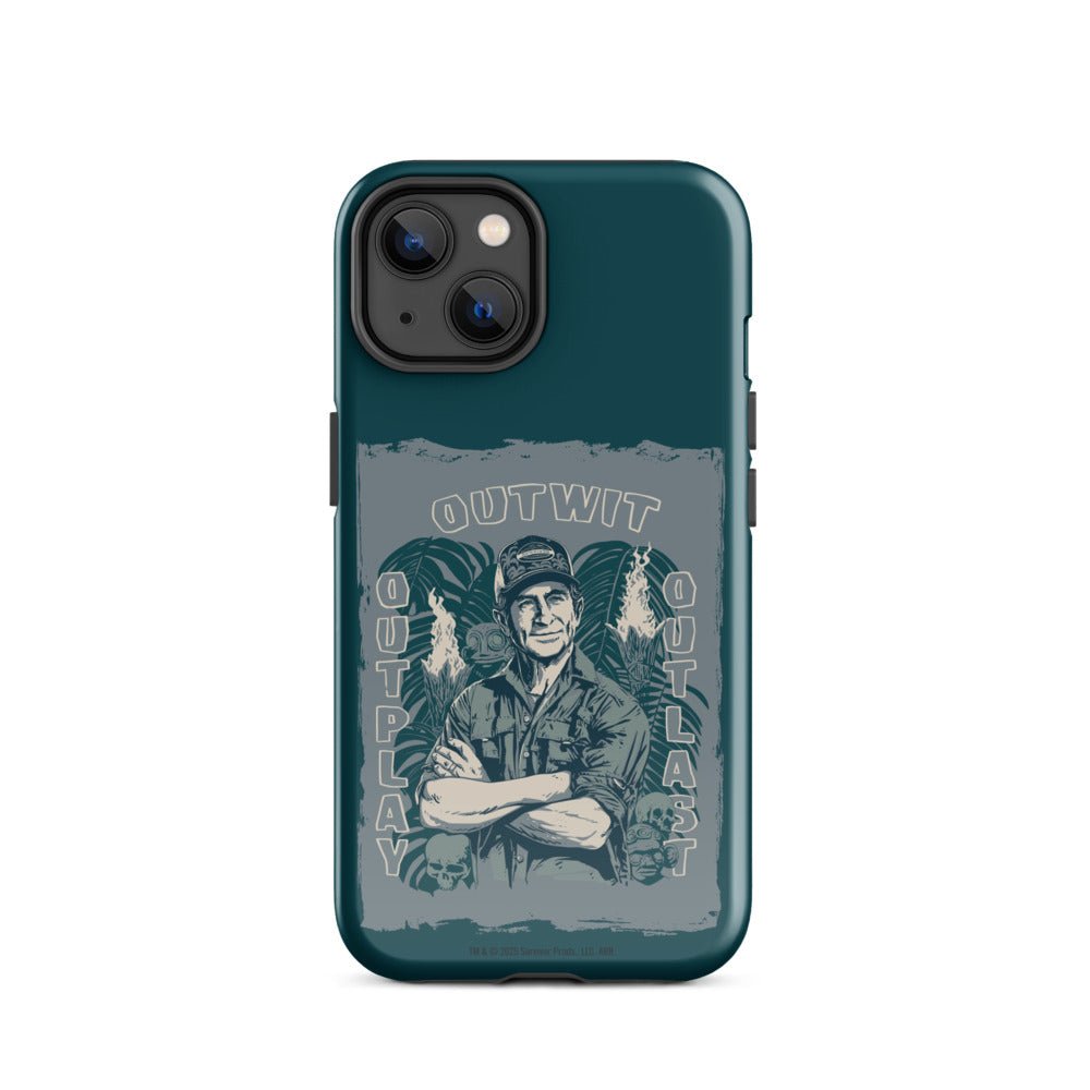 Survivor iPhone Tough Case Jeff Tribal Outwit. Outplay. Outlast. - Paramount Shop