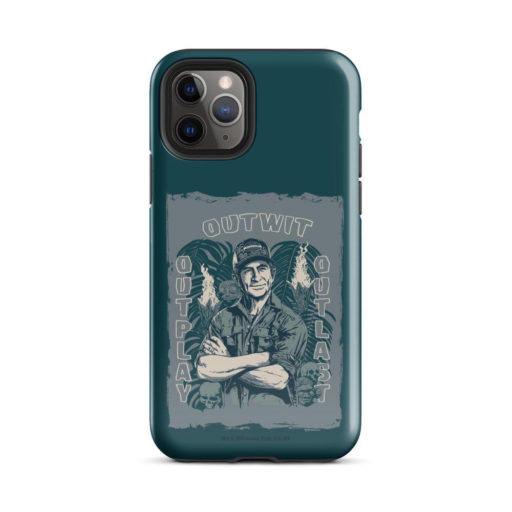 Survivor iPhone Tough Case Jeff Tribal Outwit. Outplay. Outlast. - Paramount Shop