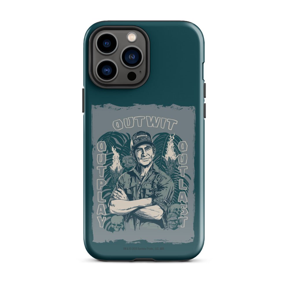 Survivor iPhone Tough Case Jeff Tribal Outwit. Outplay. Outlast. - Paramount Shop