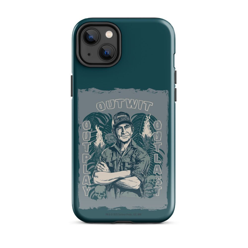 Survivor iPhone Tough Case Jeff Tribal Outwit. Outplay. Outlast. - Paramount Shop