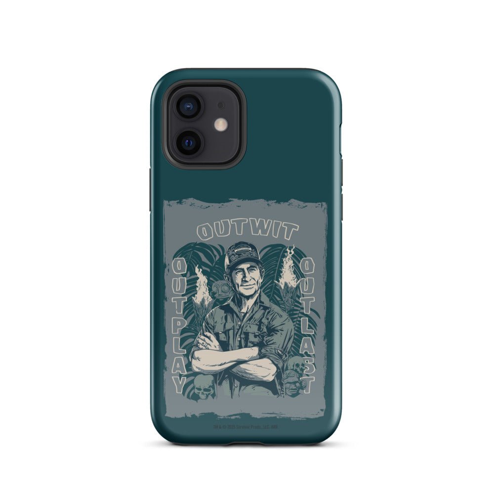 Survivor iPhone Tough Case Jeff Tribal Outwit. Outplay. Outlast. - Paramount Shop