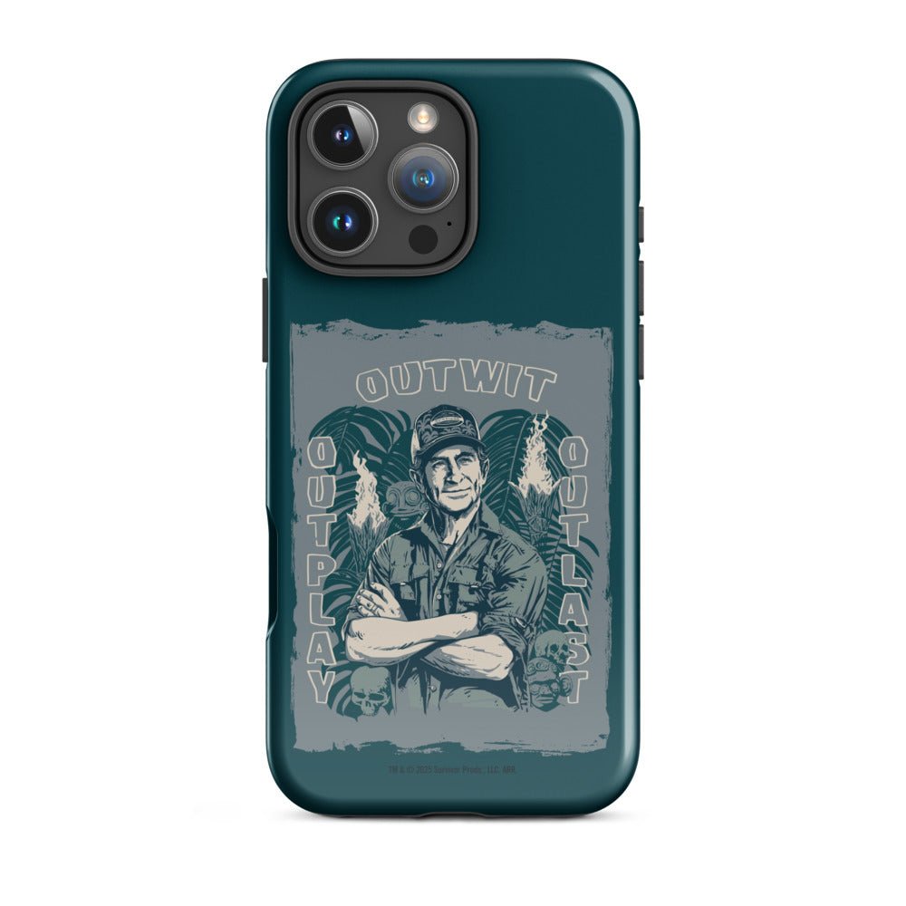 Survivor iPhone Tough Case Jeff Tribal Outwit. Outplay. Outlast. - Paramount Shop