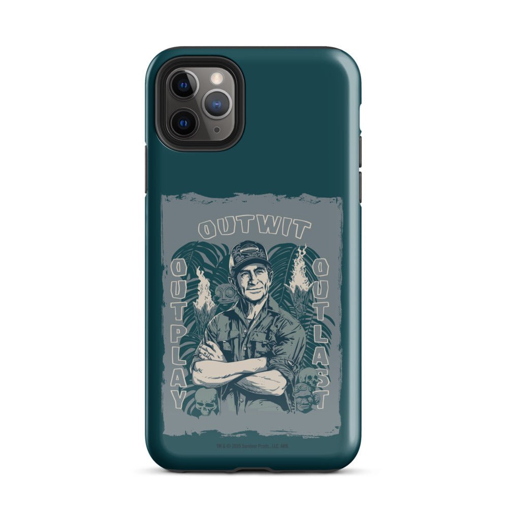 Survivor iPhone Tough Case Jeff Tribal Outwit. Outplay. Outlast. - Paramount Shop