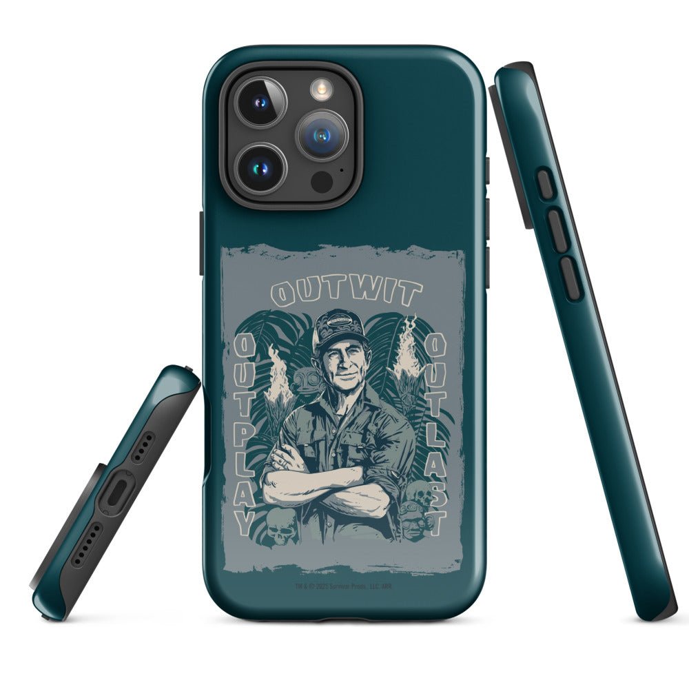 Survivor iPhone Tough Case Jeff Tribal Outwit. Outplay. Outlast. - Paramount Shop