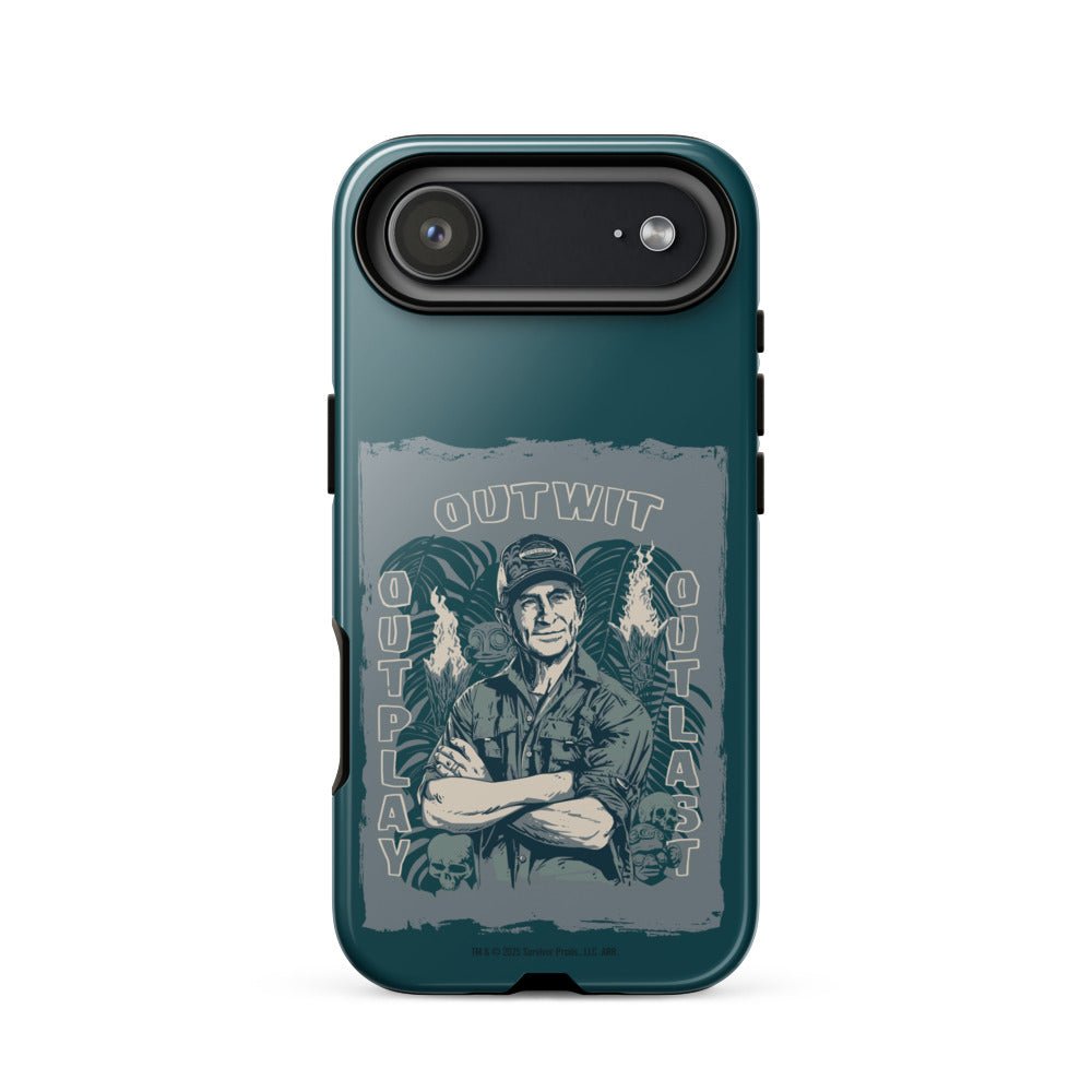 Survivor iPhone Tough Case Jeff Tribal Outwit. Outplay. Outlast. - Paramount Shop