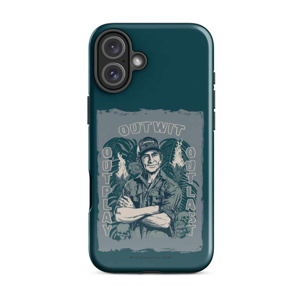 Survivor iPhone Tough Case Jeff Tribal Outwit. Outplay. Outlast. - Paramount Shop