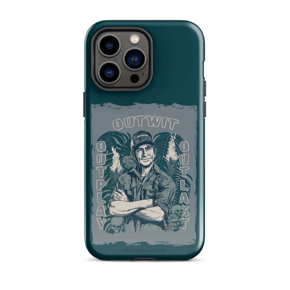Survivor iPhone Tough Case Jeff Tribal Outwit. Outplay. Outlast. - Paramount Shop