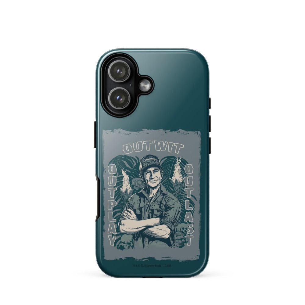 Survivor iPhone Tough Case Jeff Tribal Outwit. Outplay. Outlast. - Paramount Shop