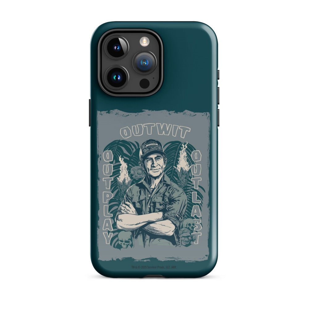 Survivor iPhone Tough Case Jeff Tribal Outwit. Outplay. Outlast. - Paramount Shop