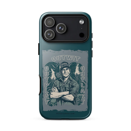 Survivor iPhone Tough Case Jeff Tribal Outwit. Outplay. Outlast. - Paramount Shop