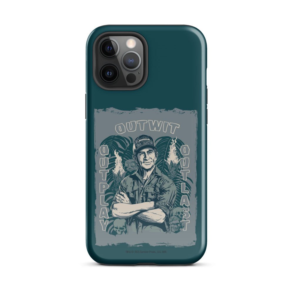 Survivor iPhone Tough Case Jeff Tribal Outwit. Outplay. Outlast. - Paramount Shop