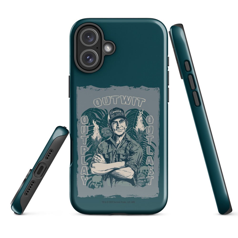 Survivor iPhone Tough Case Jeff Tribal Outwit. Outplay. Outlast. - Paramount Shop