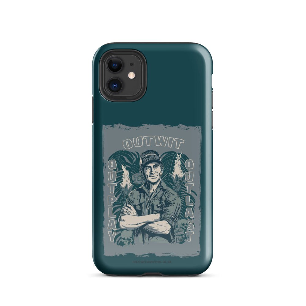 Survivor iPhone Tough Case Jeff Tribal Outwit. Outplay. Outlast. - Paramount Shop