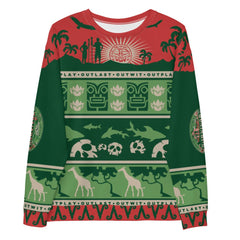 Survivor Mashup Logo Holiday Sweatshirt - Green / XS