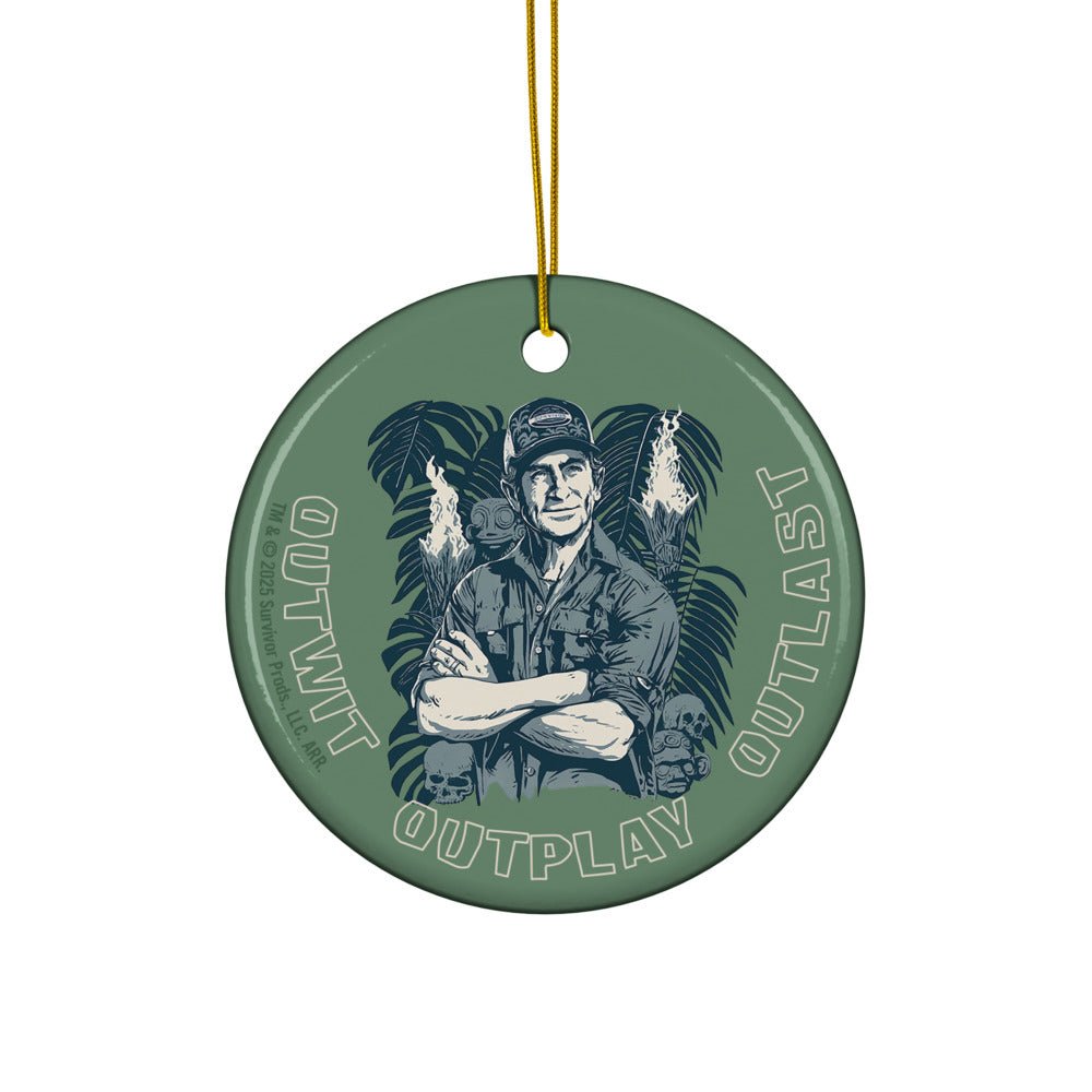 Survivor Ornament Jeff Tribal Outwit. Outplay. Outlast. - Paramount Shop