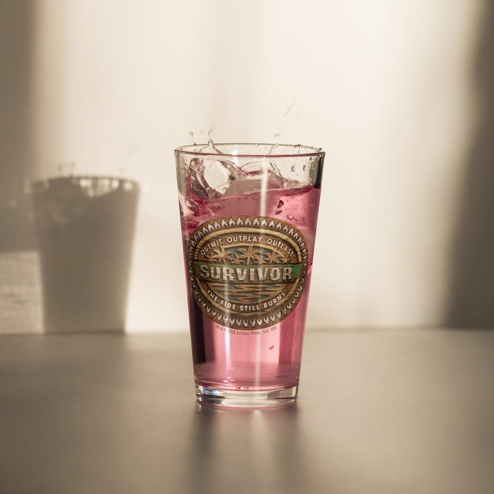 Survivor Pint Glass The Fire Still Burns - Paramount Shop