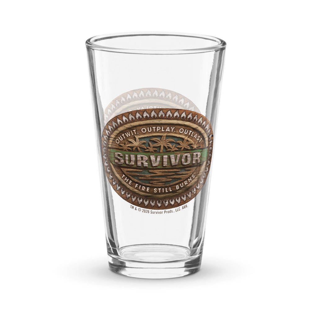 Survivor Pint Glass The Fire Still Burns - Paramount Shop