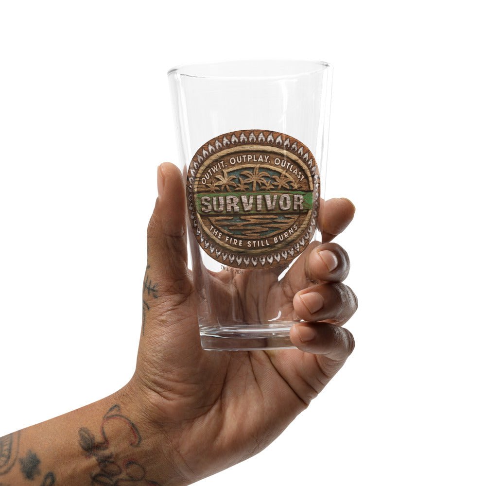 Survivor Pint Glass The Fire Still Burns - Paramount Shop