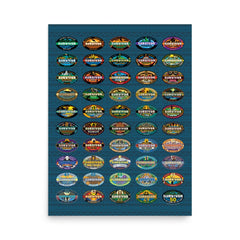 Survivor Premium Poster 50 Seasons Logo - 18 in x 24 in