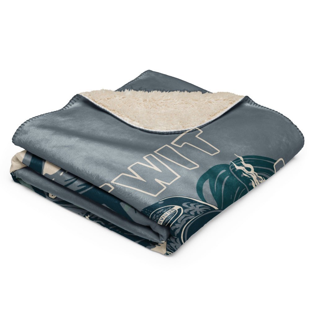 Survivor Premium Sherpa Blanket Jeff Tribal Outwit. Outplay. Outlast. - Paramount Shop