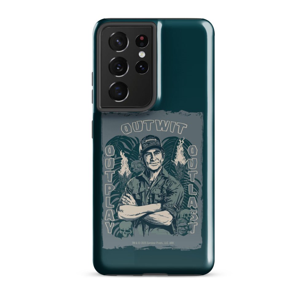 Survivor Samsung Tough Case Jeff Tribal Outwit. Outplay. Outlast. - Paramount Shop