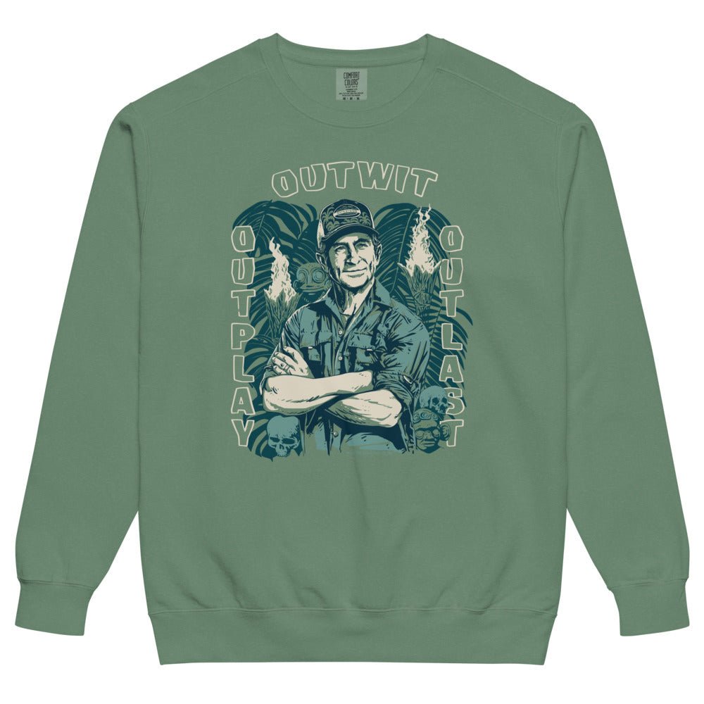Survivor Sweatshirt Jeff Tribal Outwit. Outplay. Outlast.