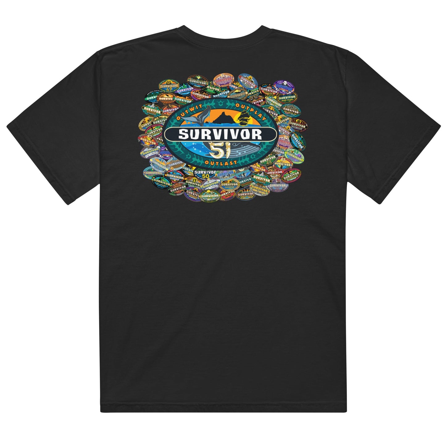 Survivor T-Shirt Season 51 Logo Collage - Paramount Shop