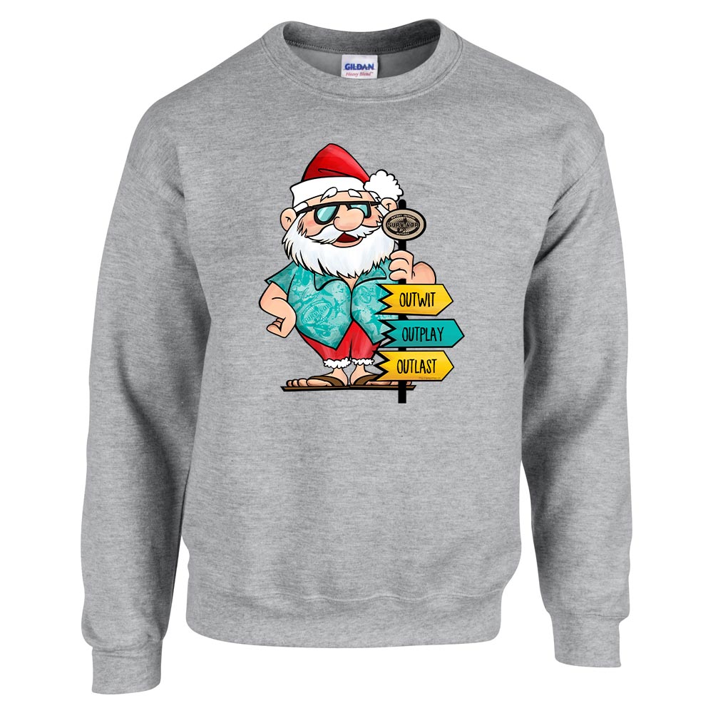 Survivor Tropical Santa Fleece Crewneck Sweatshirt – Paramount Shop