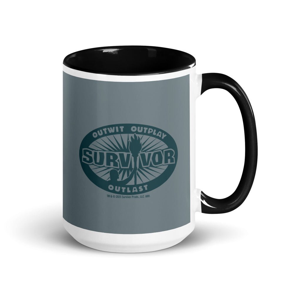 Survivor Two - Tone Mug Jeff Tribal Outwit. Outplay. Outlast. - Paramount Shop