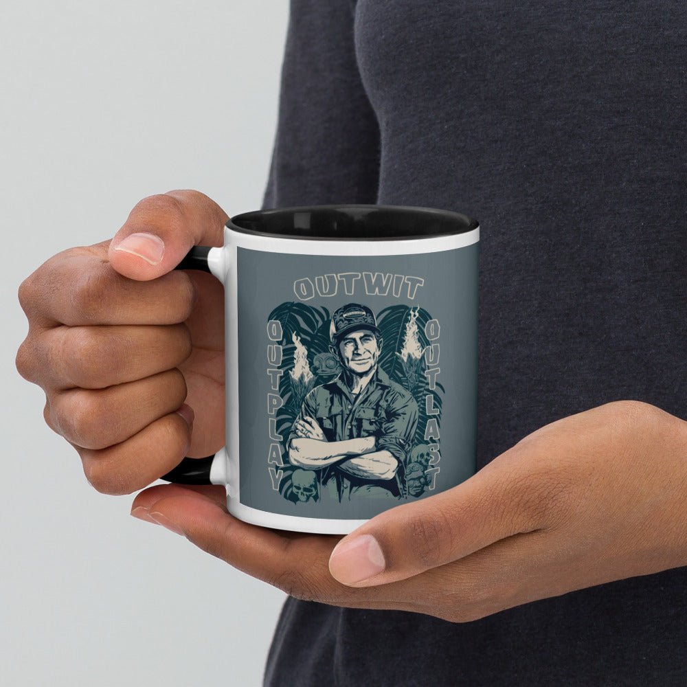 Survivor Two - Tone Mug Jeff Tribal Outwit. Outplay. Outlast. - Paramount Shop
