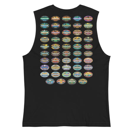 Survivor Unisex Muscle Tank 50 Seasons Logo - Paramount Shop