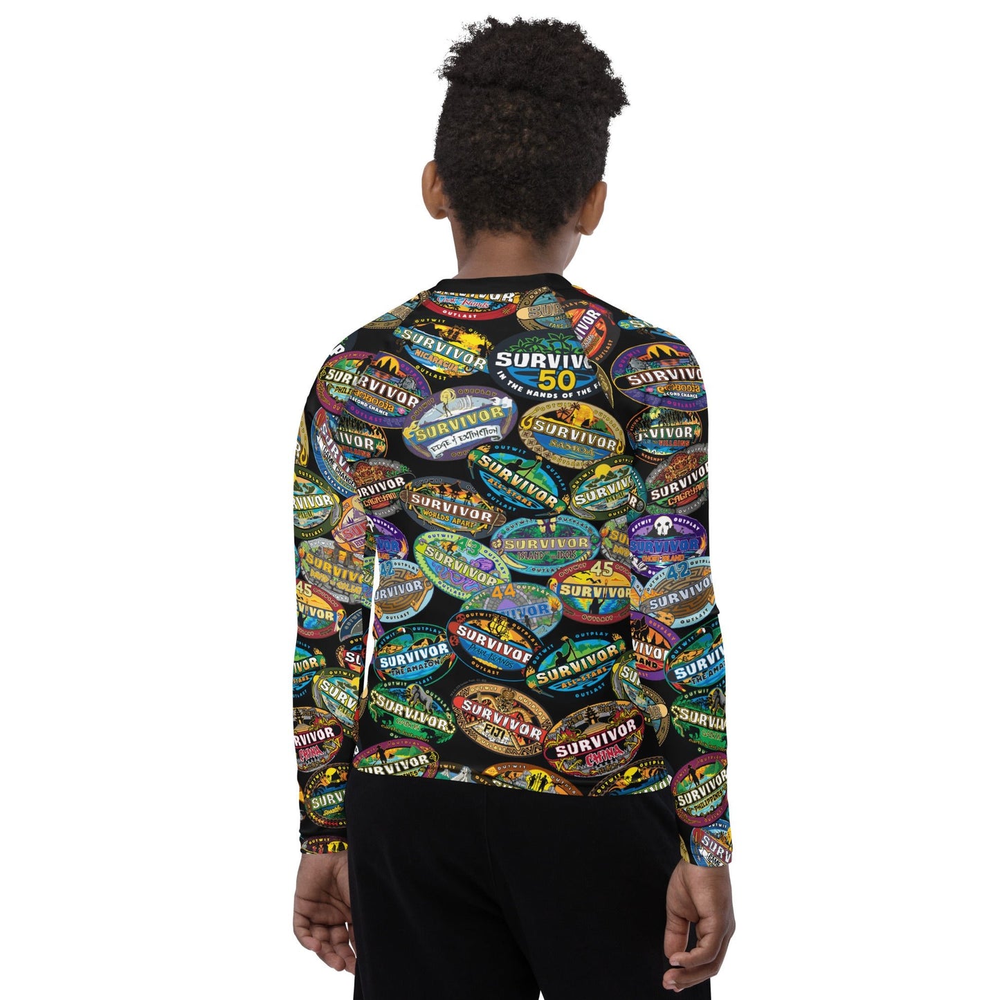 Survivor Youth Rash Guard Logo Toss - Paramount Shop