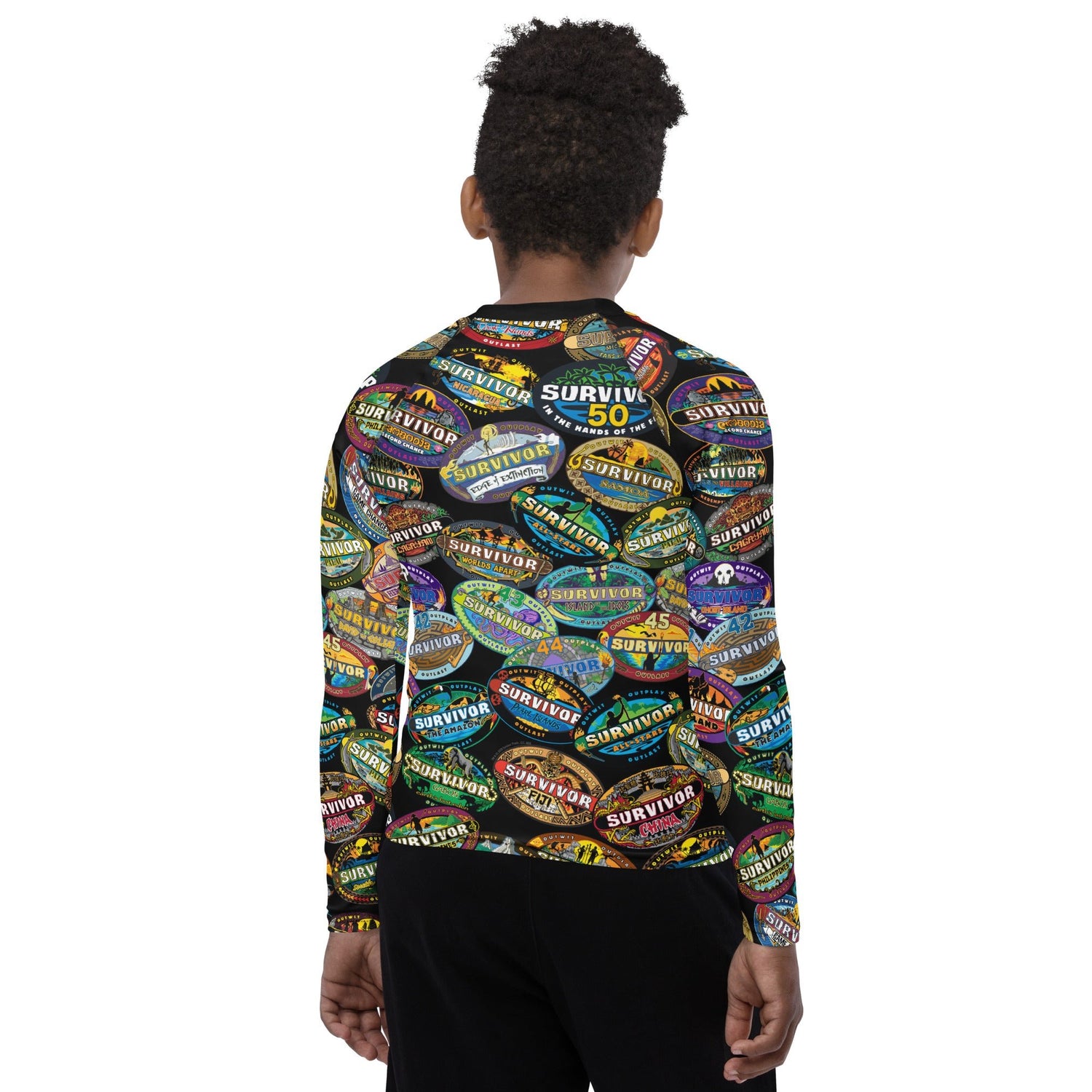 Survivor Youth Rash Guard Logo Toss - Paramount Shop