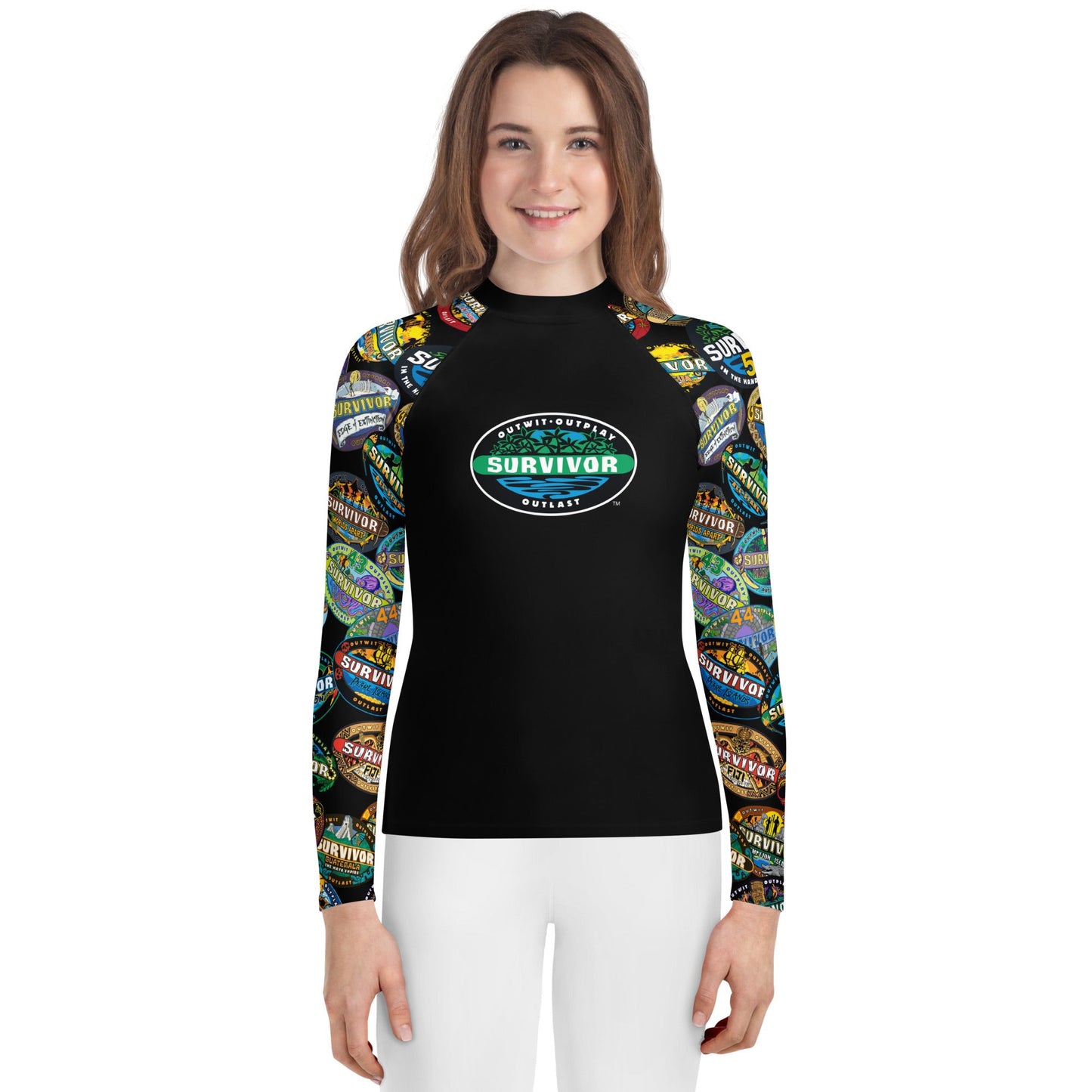 Survivor Youth Rash Guard Logo Toss - Paramount Shop