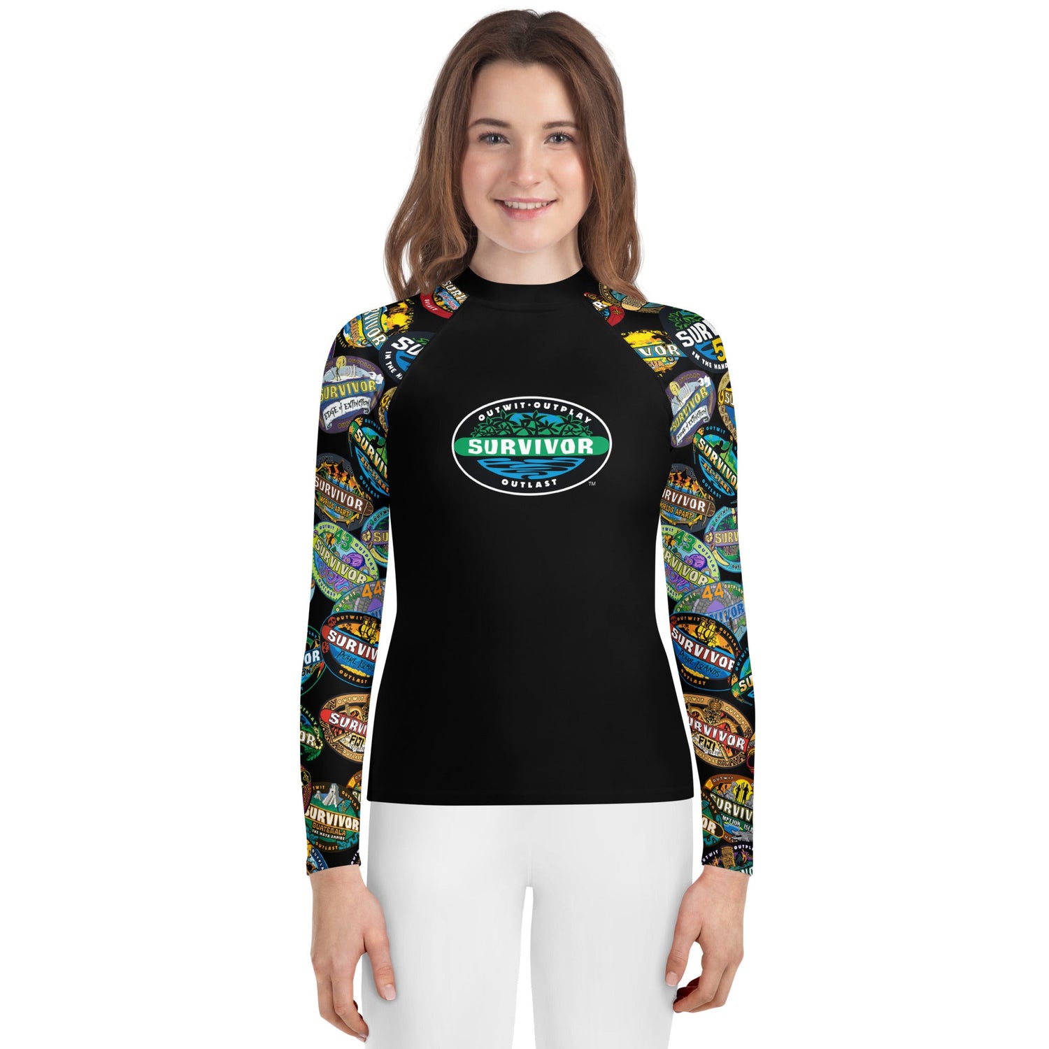 Survivor Youth Rash Guard Logo Toss - Paramount Shop