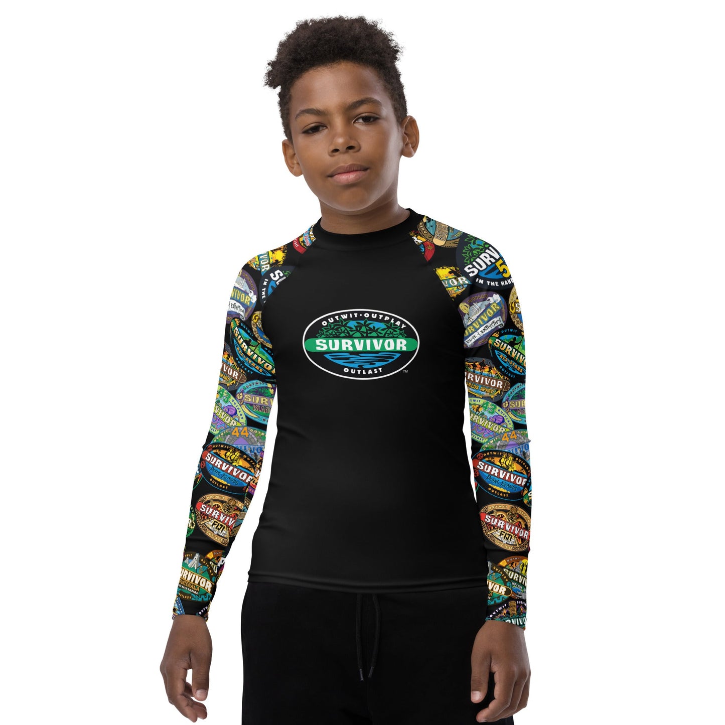 Survivor Youth Rash Guard Logo Toss - Paramount Shop