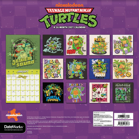 Teenage Mutant Ninja Turtles 2027 Wall Calendar - Paramount Shop