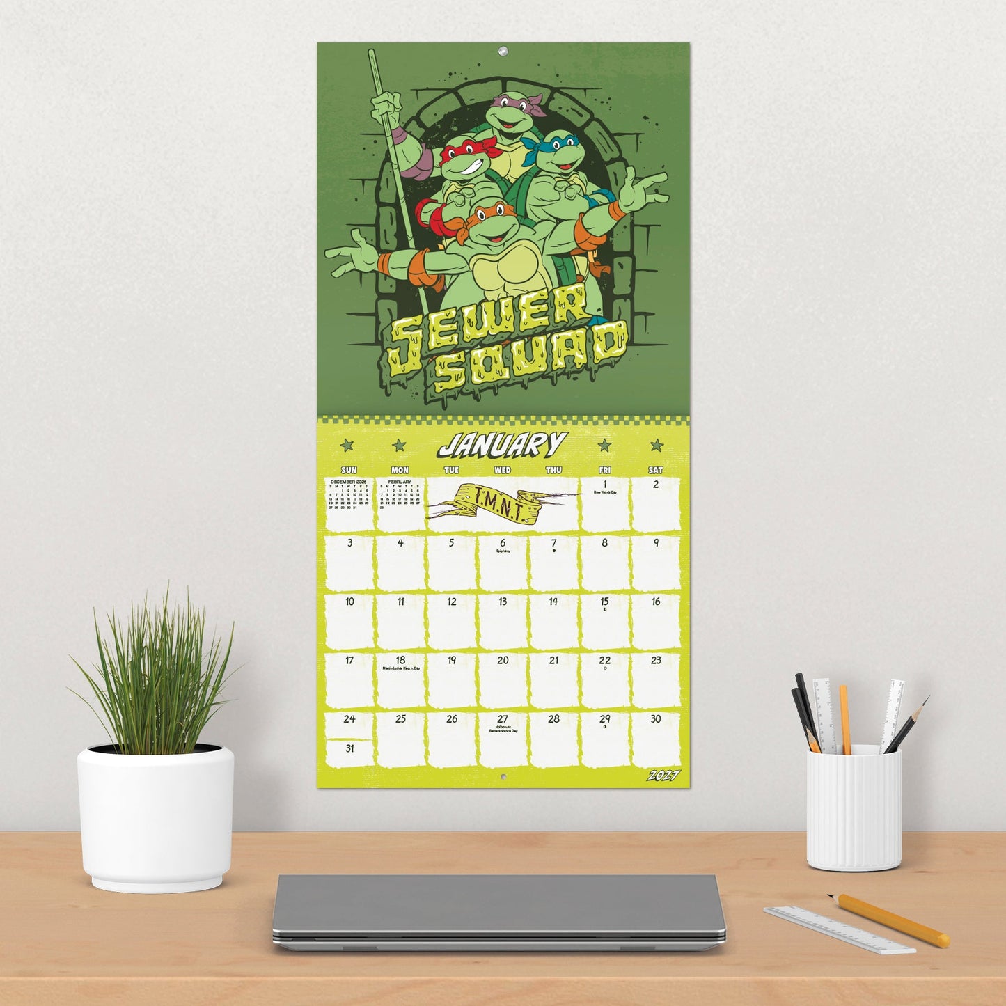 Teenage Mutant Ninja Turtles 2027 Wall Calendar - Paramount Shop