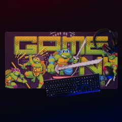 Teenage Mutant Ninja Turtles 40th Anniversary Gaming Mat - White / 36 in x 18 in