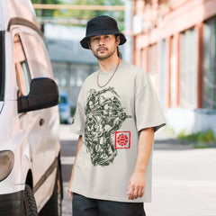Teenage Mutant Ninja Turtles 40. Jubiläumsgruppe Übergroßes T-Shirt - Verblasste Knochen / Sm