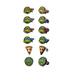 Teenage Mutant Ninja Turtles 6-Pair Enamel Stud Earring Set