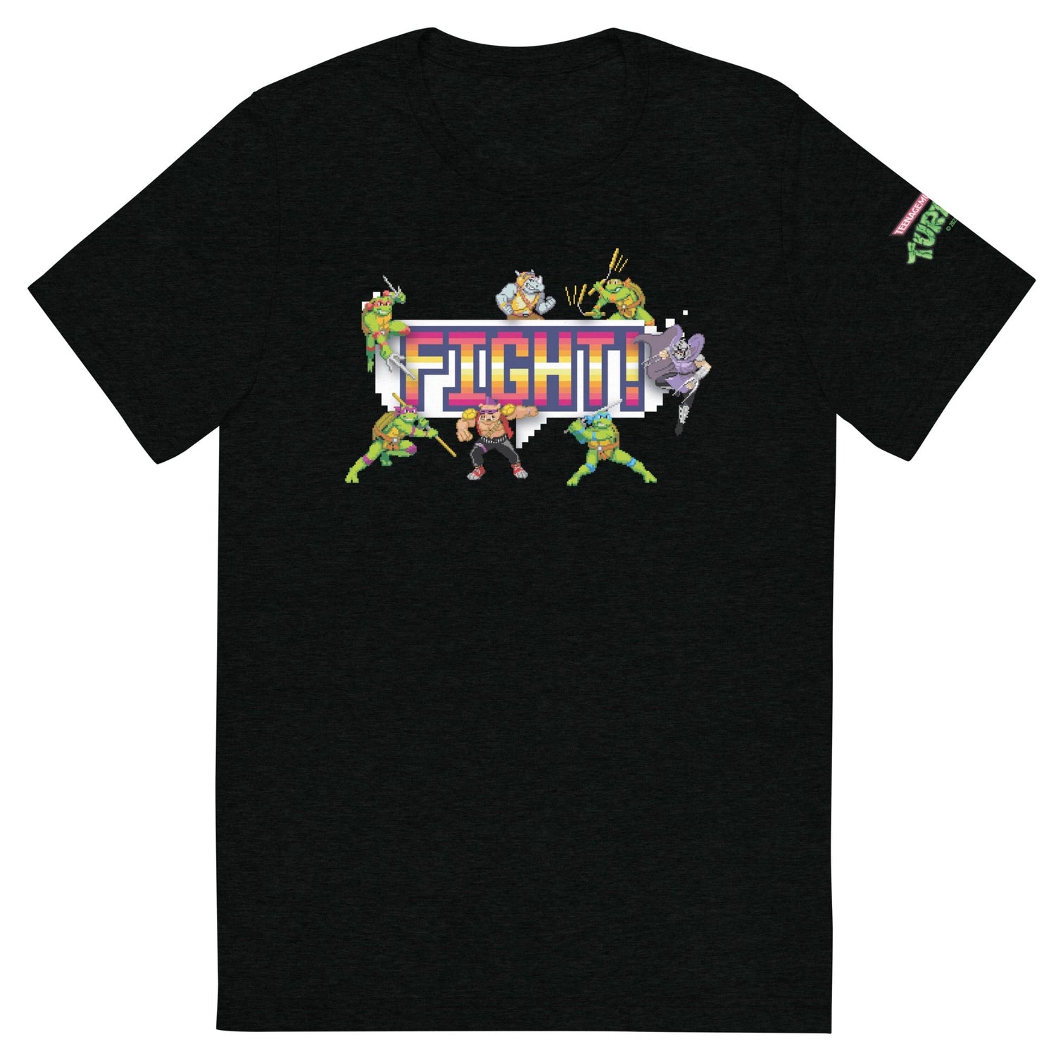 Teenage Mutant Ninja Turtles Fight! Unisex Tri - Blend T - Shirt - Paramount Shop