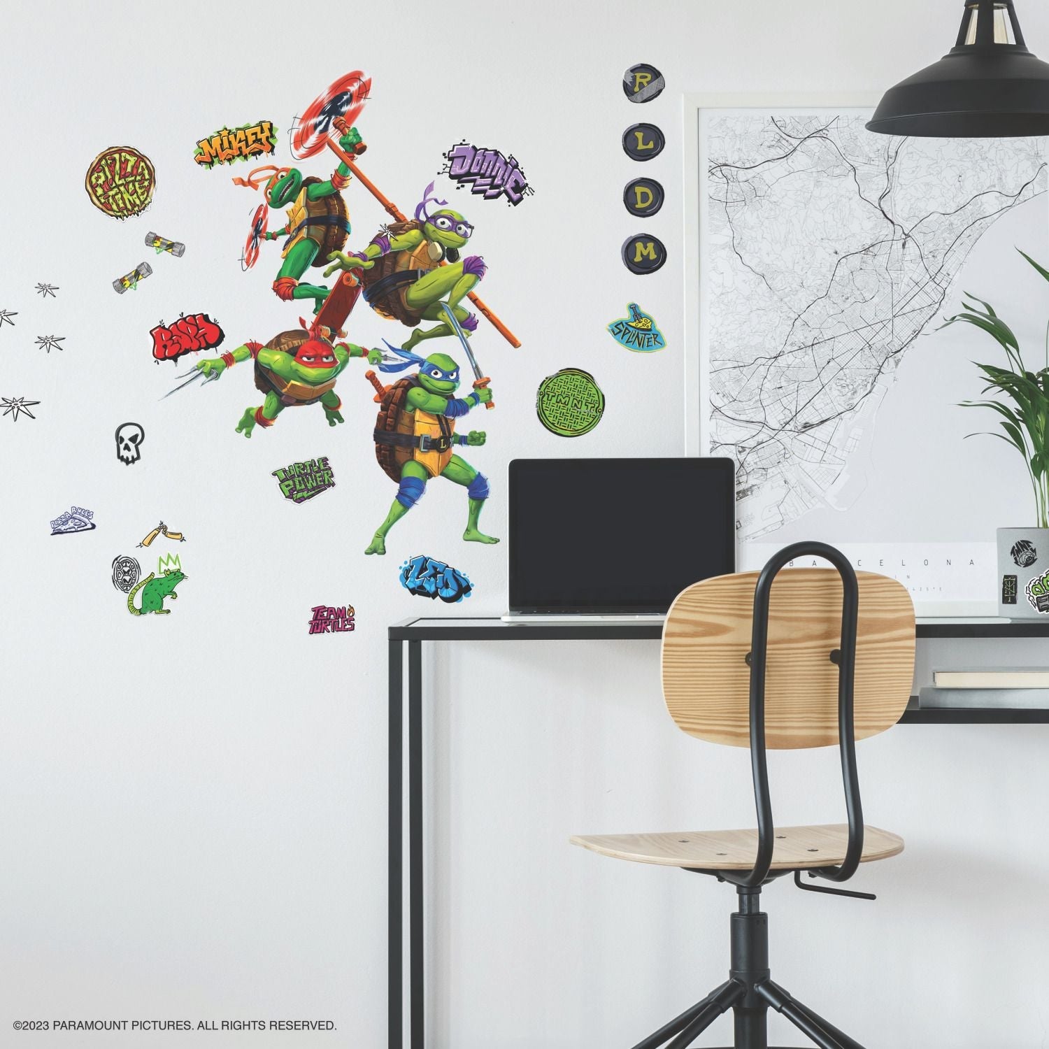 Teenage Mutant Ninja Turtles: Mutant Mayhem Characters Wall Decals - Paramount Shop