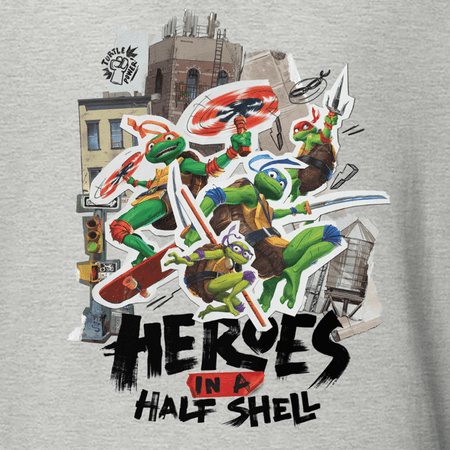 Teenage Mutant Ninja Turtles: Mutant Mayhem Heroes In A Half Shell Adult Short Sleeve T - Shirt - Paramount Shop
