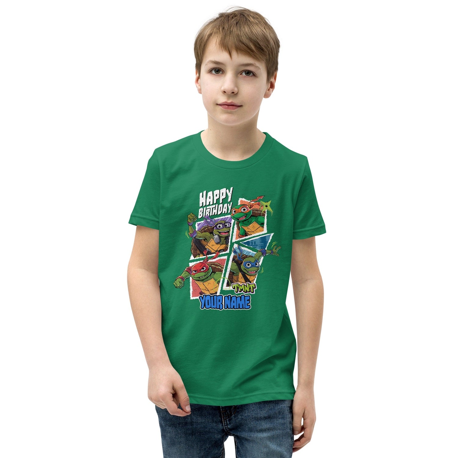 Teenage Mutant Ninja Turtles Mutant Mayhem Personalized Birthday Kids T Shirt Paramount Shop