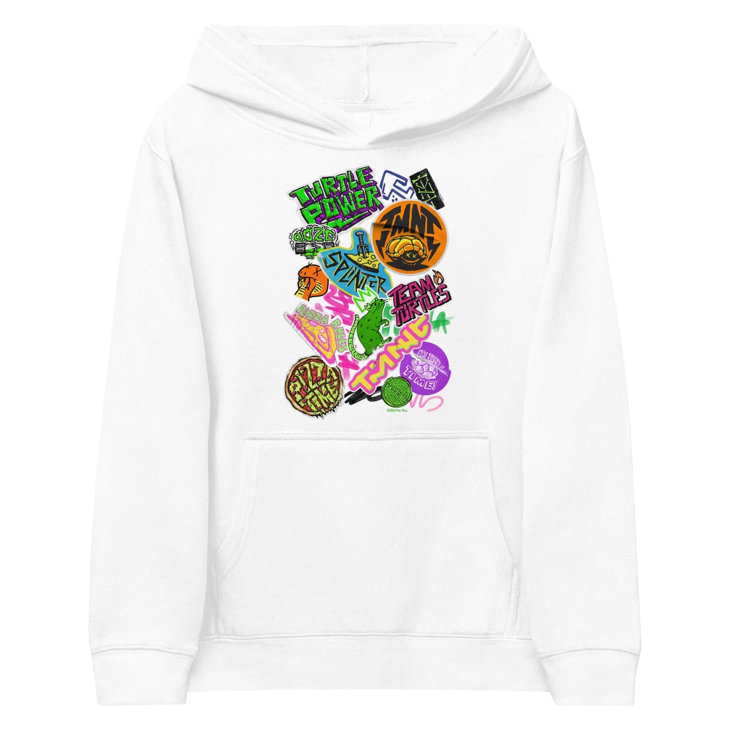 Teenage Mutant Ninja Turtles: Mutant Mayhem Sticker Medley Kids Hoodie - Paramount Shop