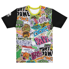 Teenage Mutant Ninja Turtles: Mutant Mayhem Aufkleber Slaps T-Shirt - Weiß / XS