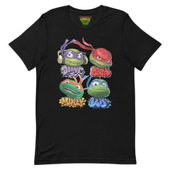 Teenage Mutant Ninja Turtles: Mutant Mayhem Turtle Heads T-Shirt - Black / SM