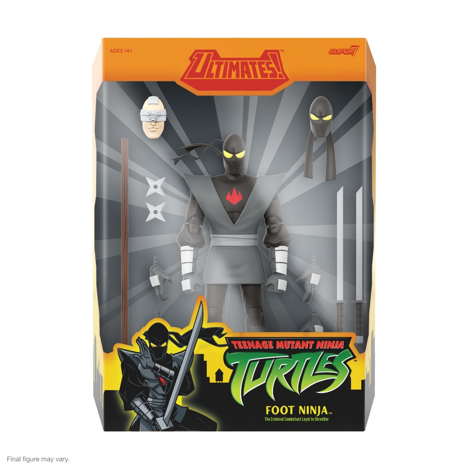 Foot Ninja action figure in dynamic combat pose