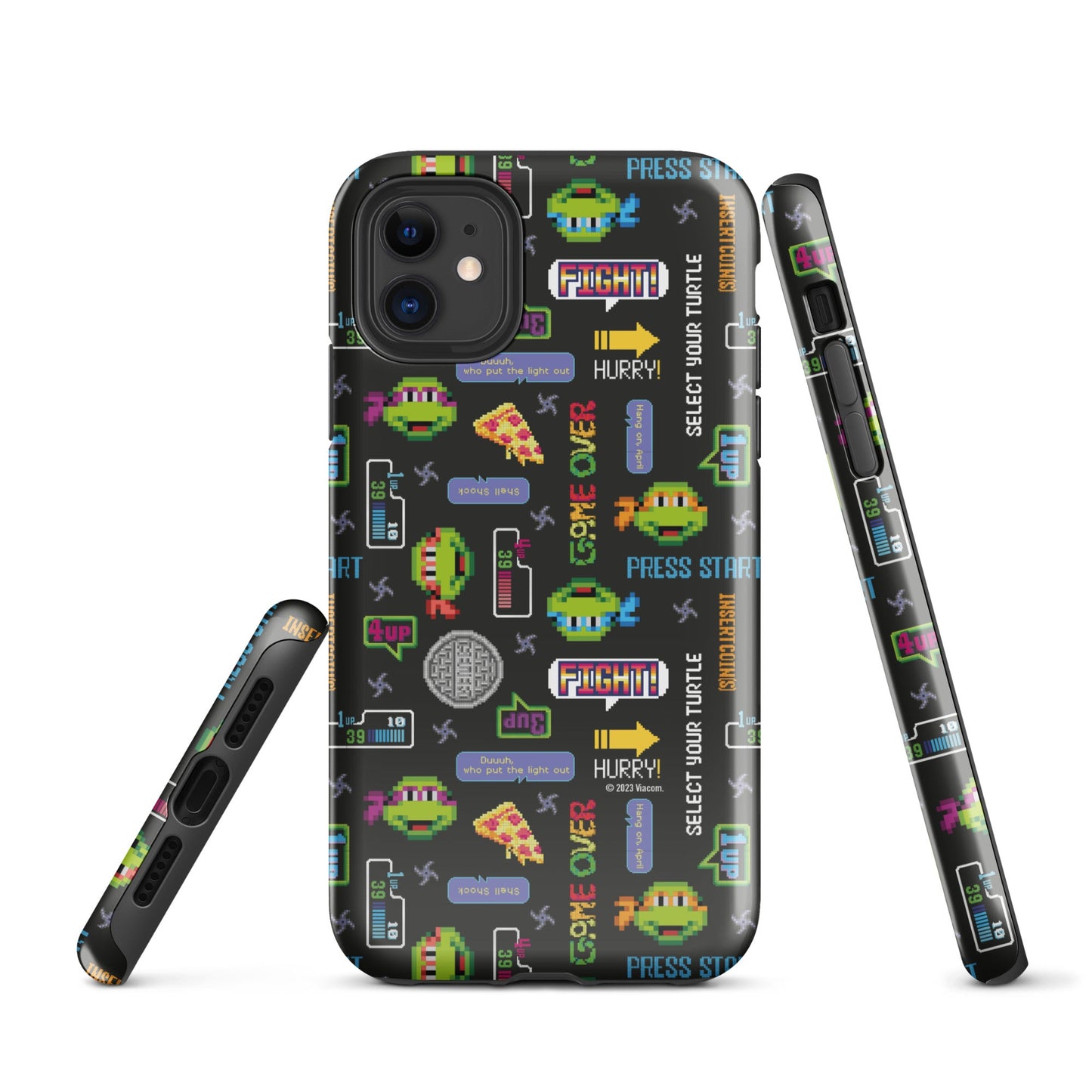Teenage Mutant Ninja Turtles Video Game Pattern Tough Phone Case - iPhone - Paramount Shop